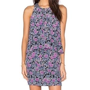 Joie Floral Purple Dress Size XS Popover Tank